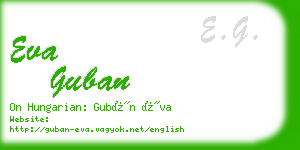 eva guban business card
